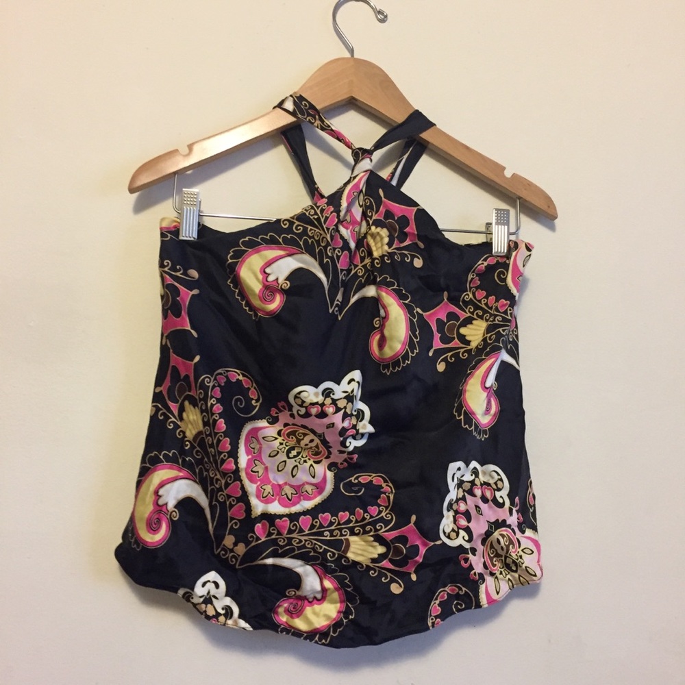 ❤️ 3/$20 INC Silk Halter Top